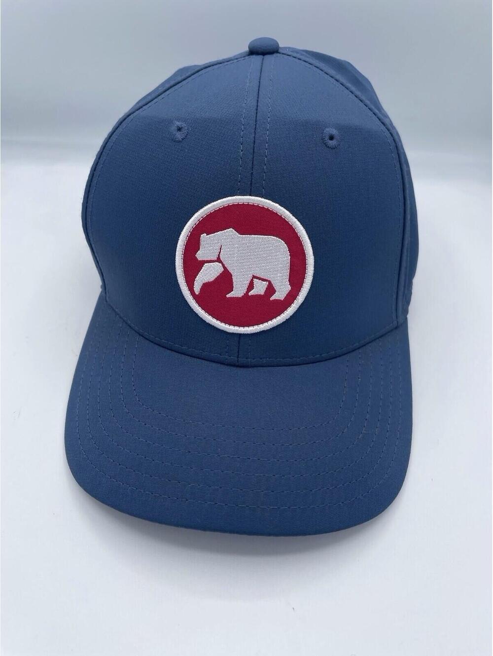 The Normal Brand Hat BEAR Patch Logo Performance Cap Blue Adjustable OSFM